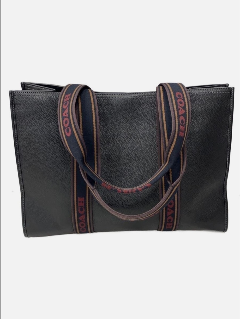 Coach Large Black Leather Tote